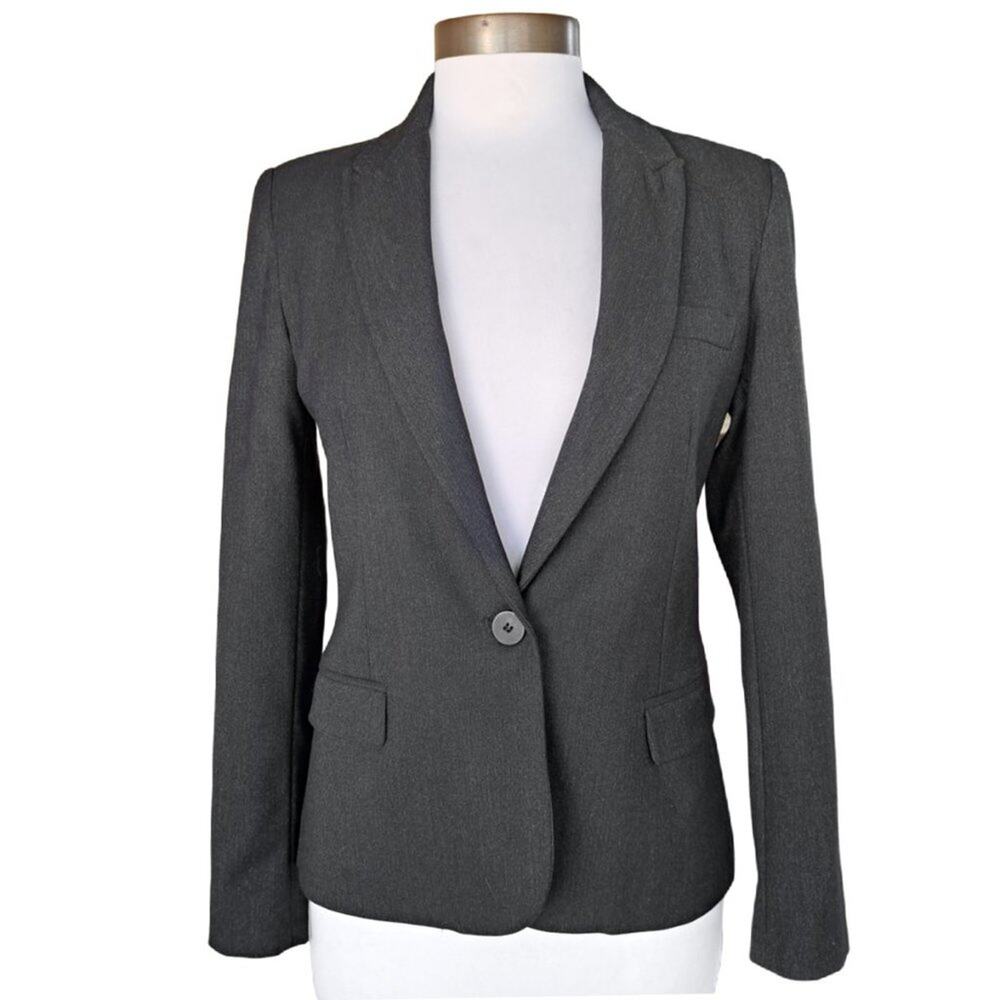 ZARA Tailored Single Breasted Blazer Jacket Black